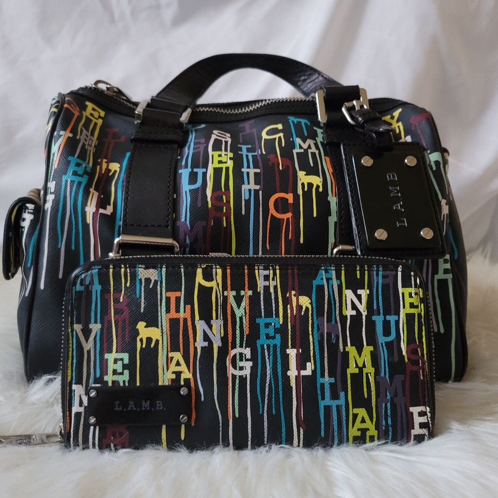 L.A.M.B. Jackson Satchel & Wallet